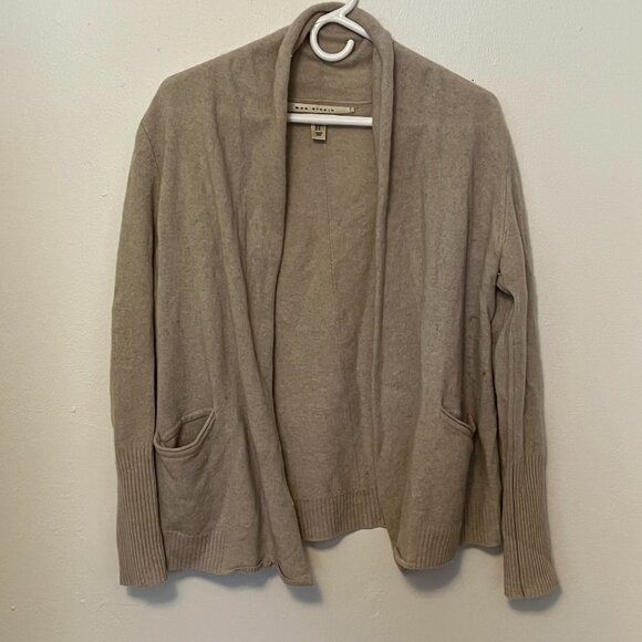 Max Studio Cardigan 100% 2 Ply Cashmere Size M Women's - Picture 1 of 5